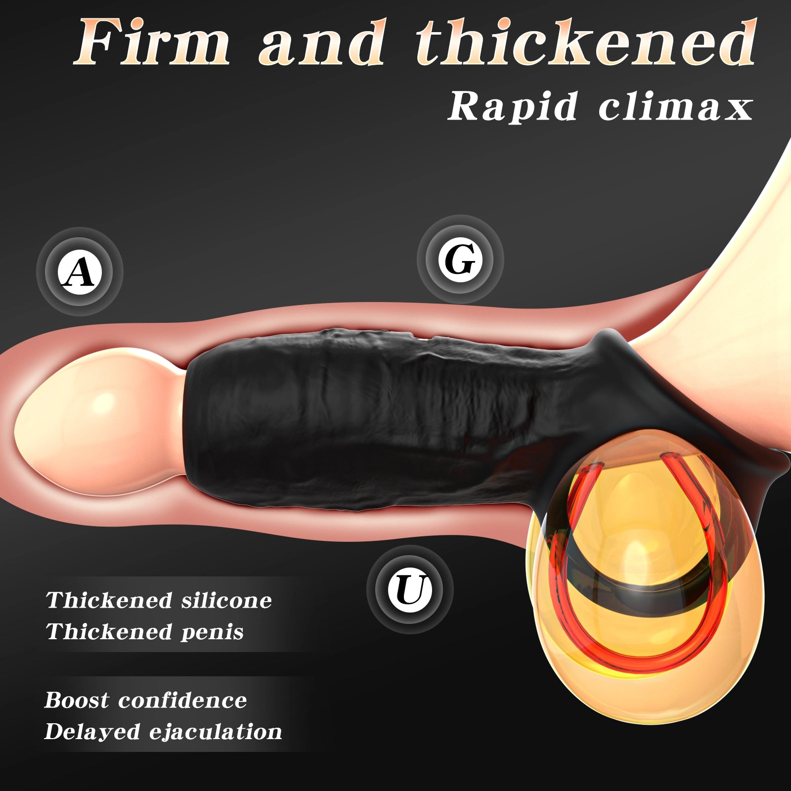 9-mode APP controlled condom vibrator for men and women