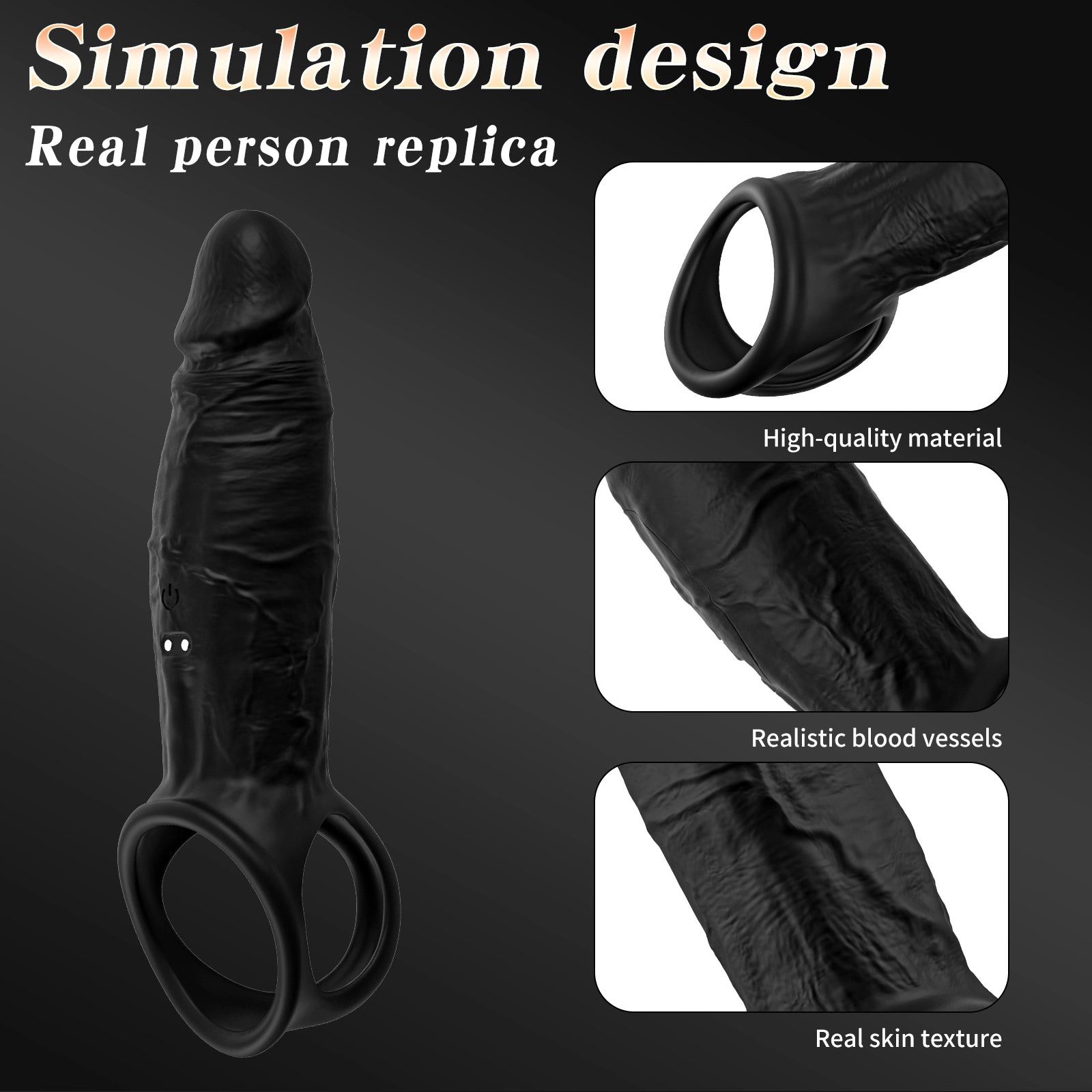 APP controlled 9-mode male wearable penis vibrator
