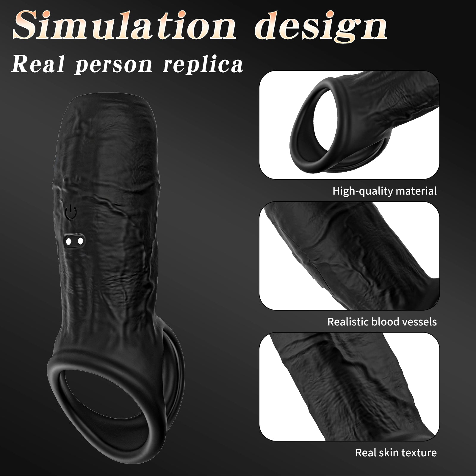 9-mode APP controlled condom vibrator for men and women