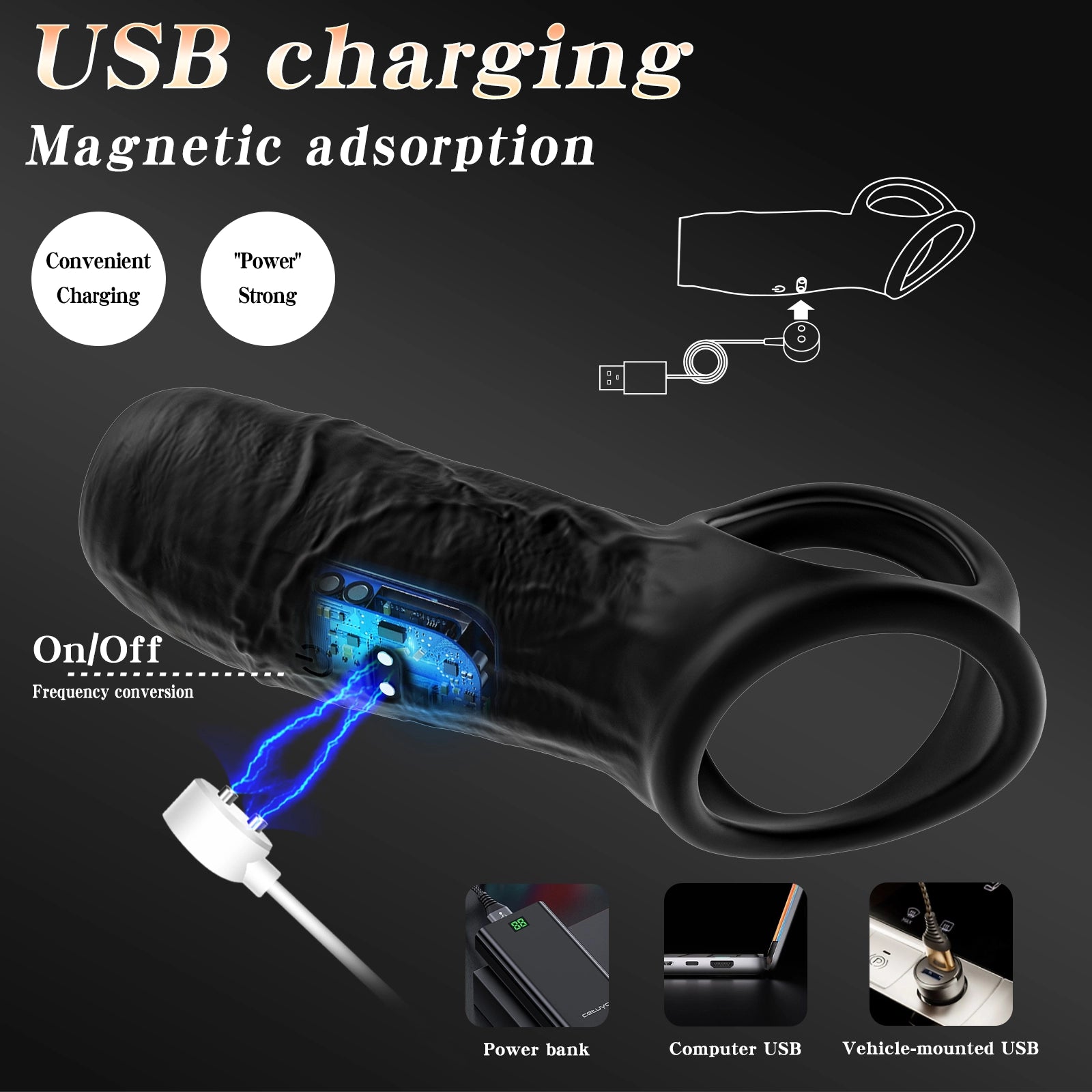 9-mode APP controlled condom vibrator for men and women