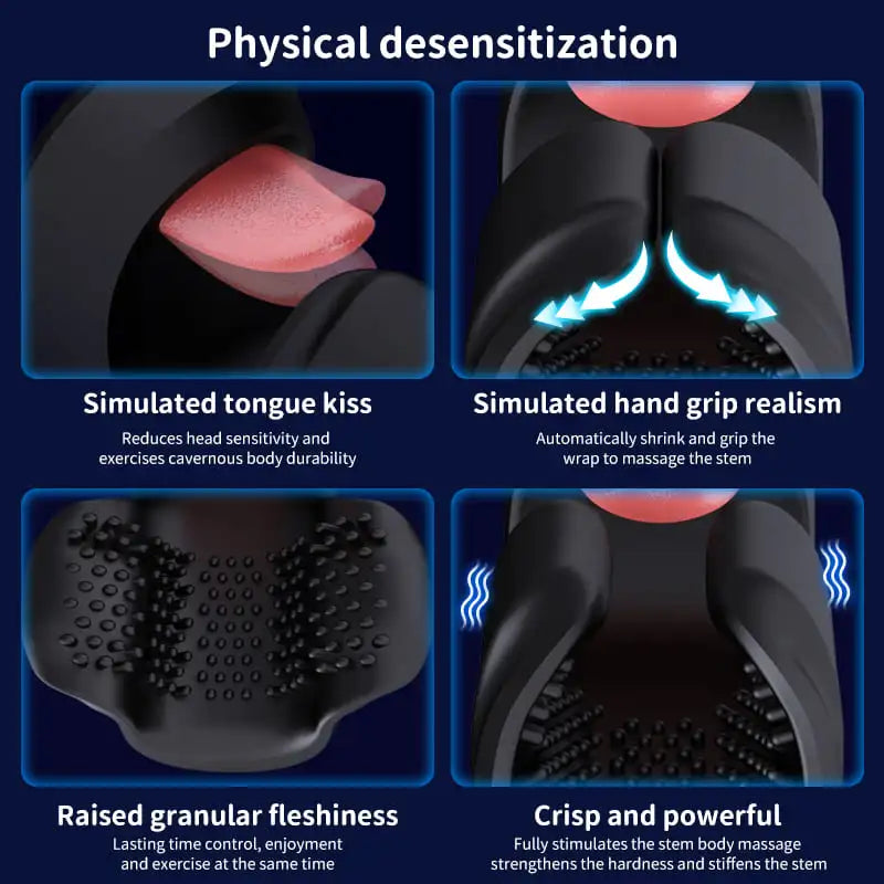 Tongue-Licking & Slapping Glans Trainer