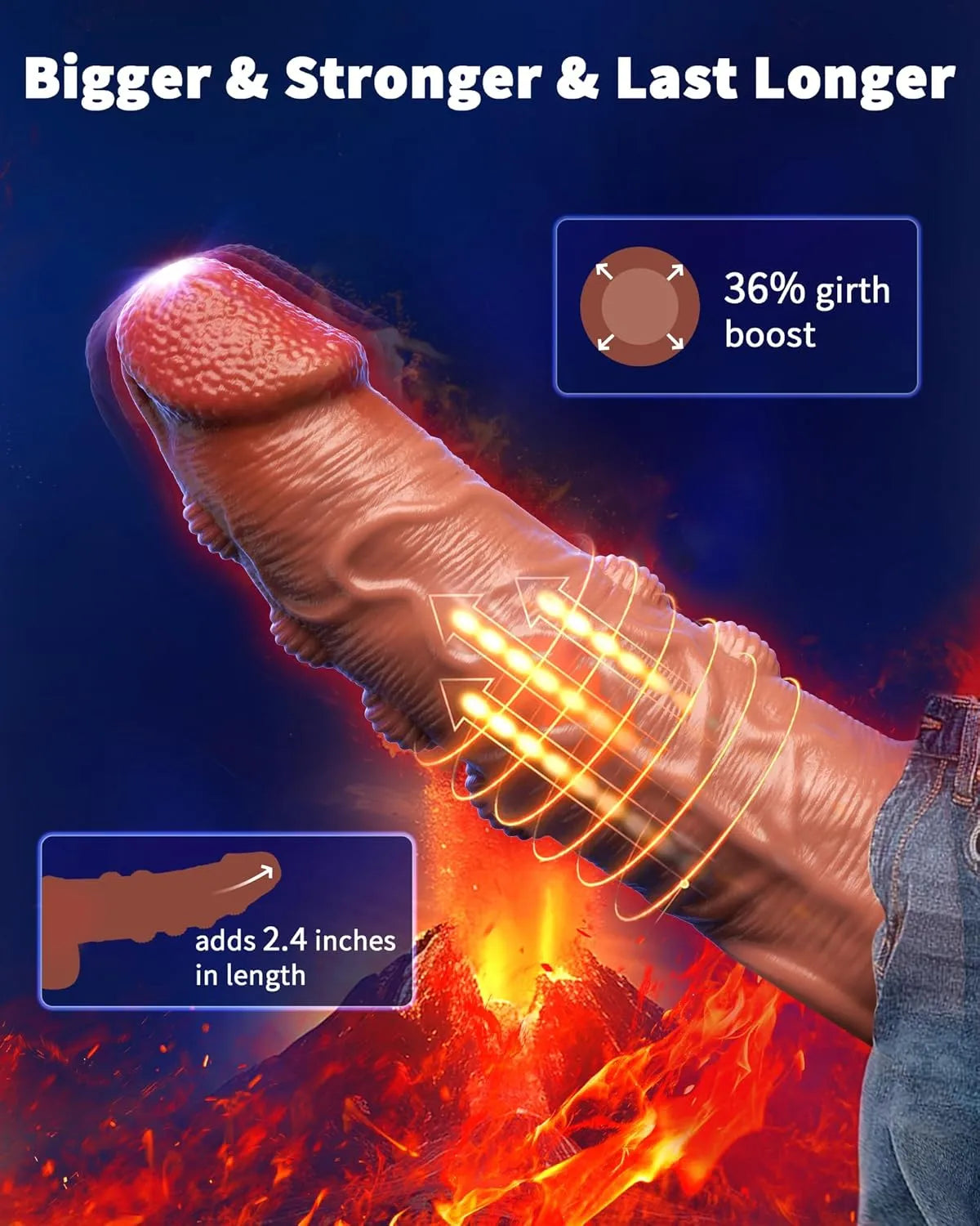 10-mode remote control penis Sleeve Vibrator