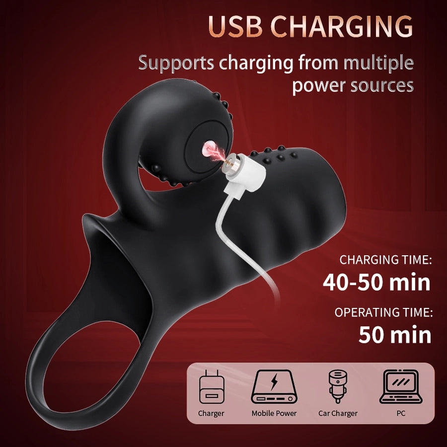 APP controlled 9 modes condom vibrator