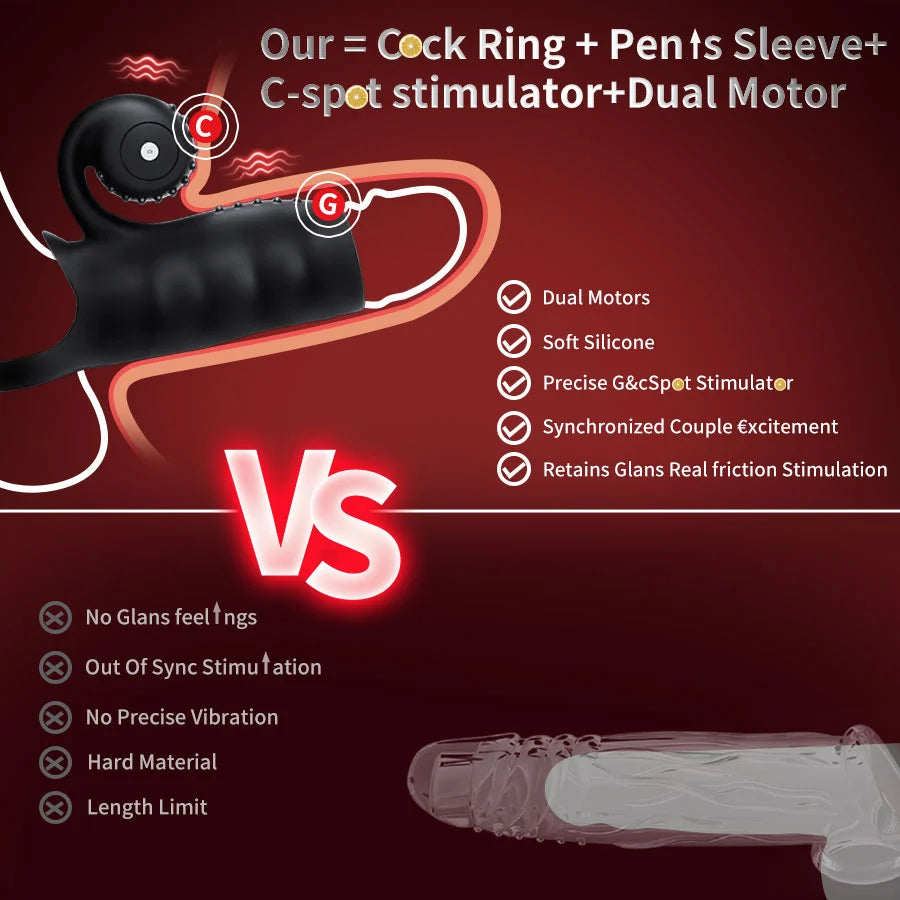 APP controlled 9 modes condom vibrator