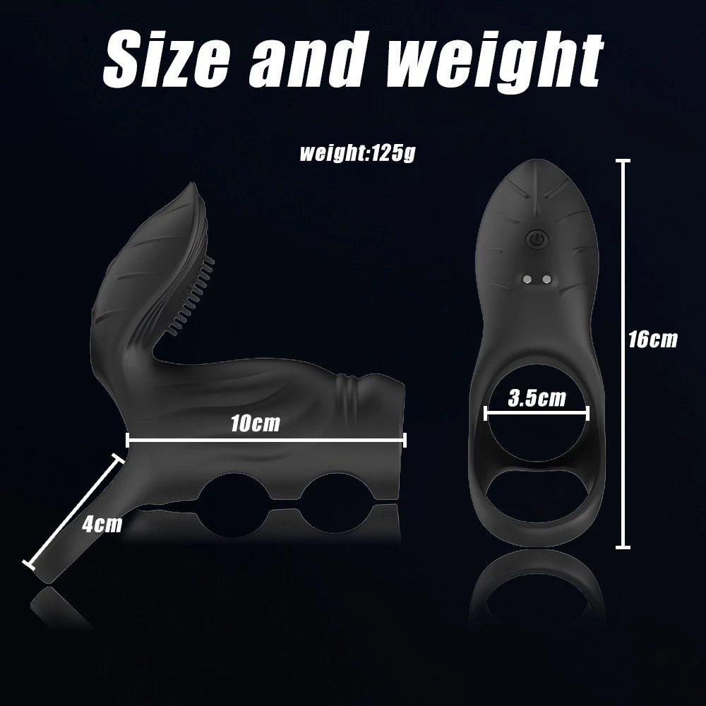 Couples interactive remote control 10 modes penis Sleeve Vibrator