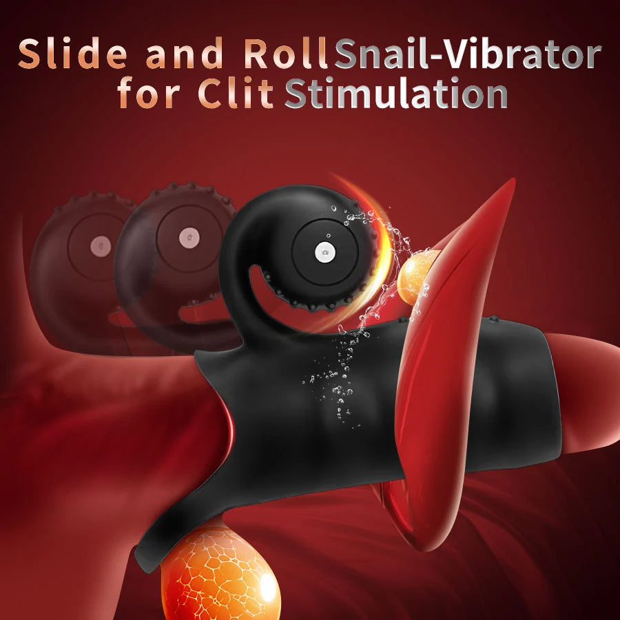 APP controlled 9 modes condom vibrator