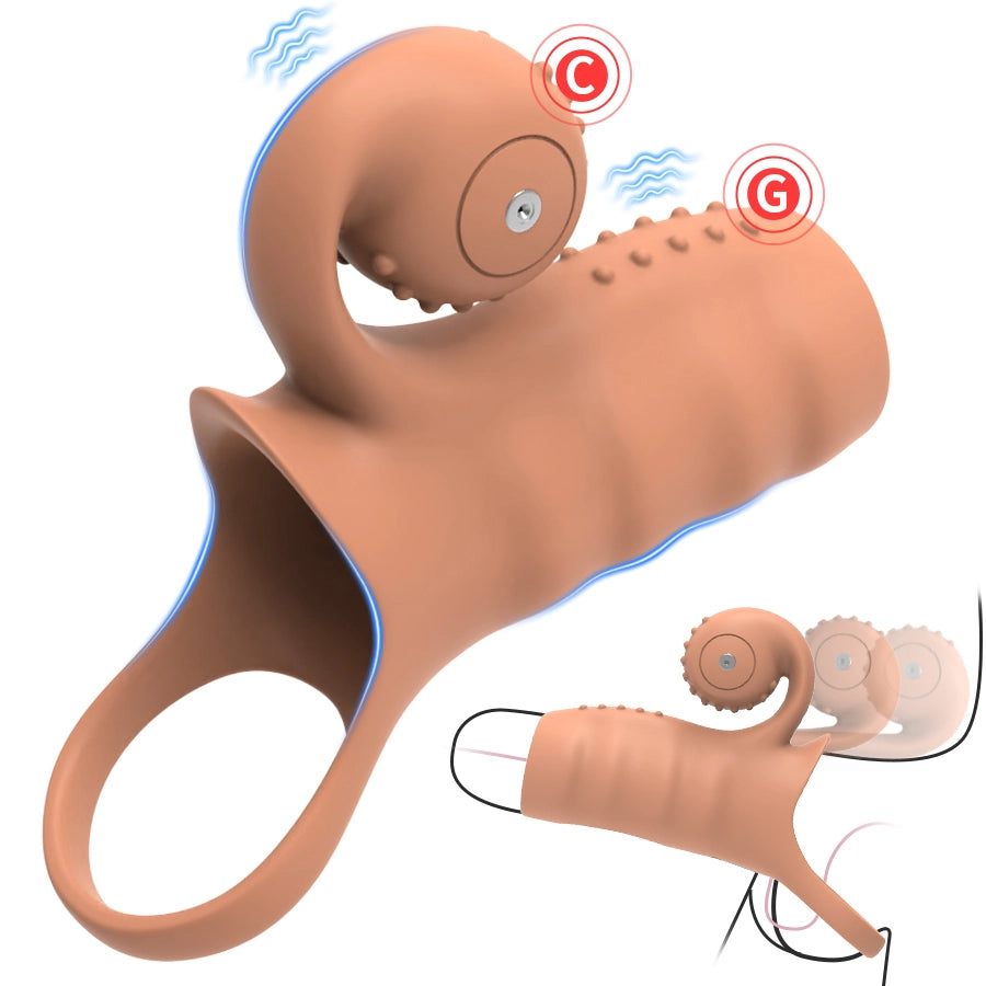 APP controlled 9 modes condom vibrator