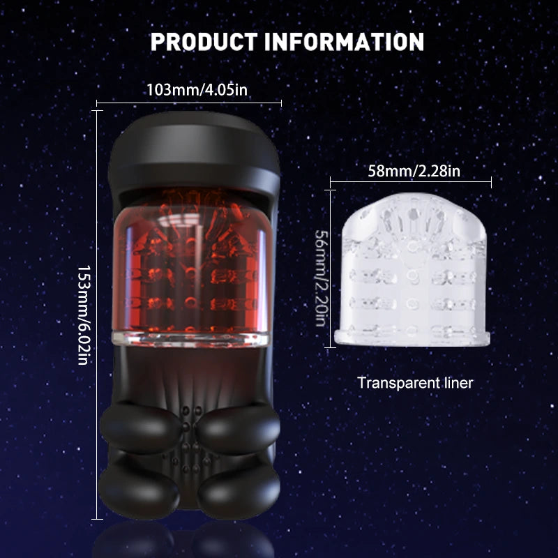 Automatic Four-Finger Rotating Penis Vibrator