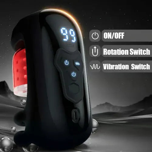 Automatic Four-Finger Rotating Penis Vibrator