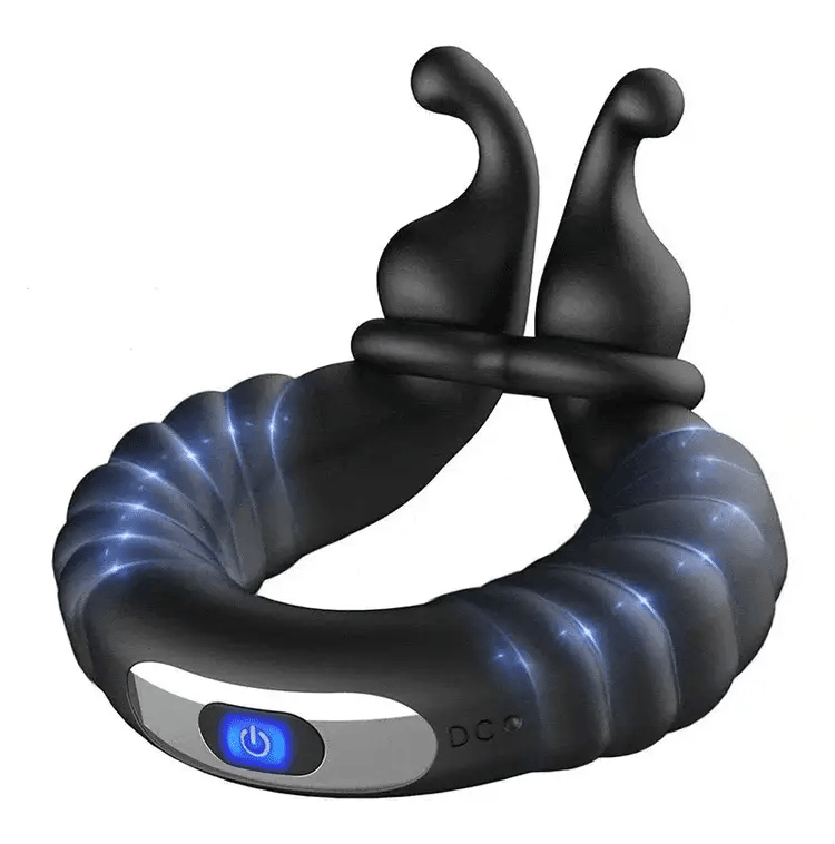Dual-Motor Cock Ring Vibrator with Bunny Ears