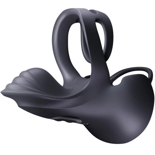 App controlled male testicle wrapped penis ring vibrator with 9 vibration and 3 heating modes