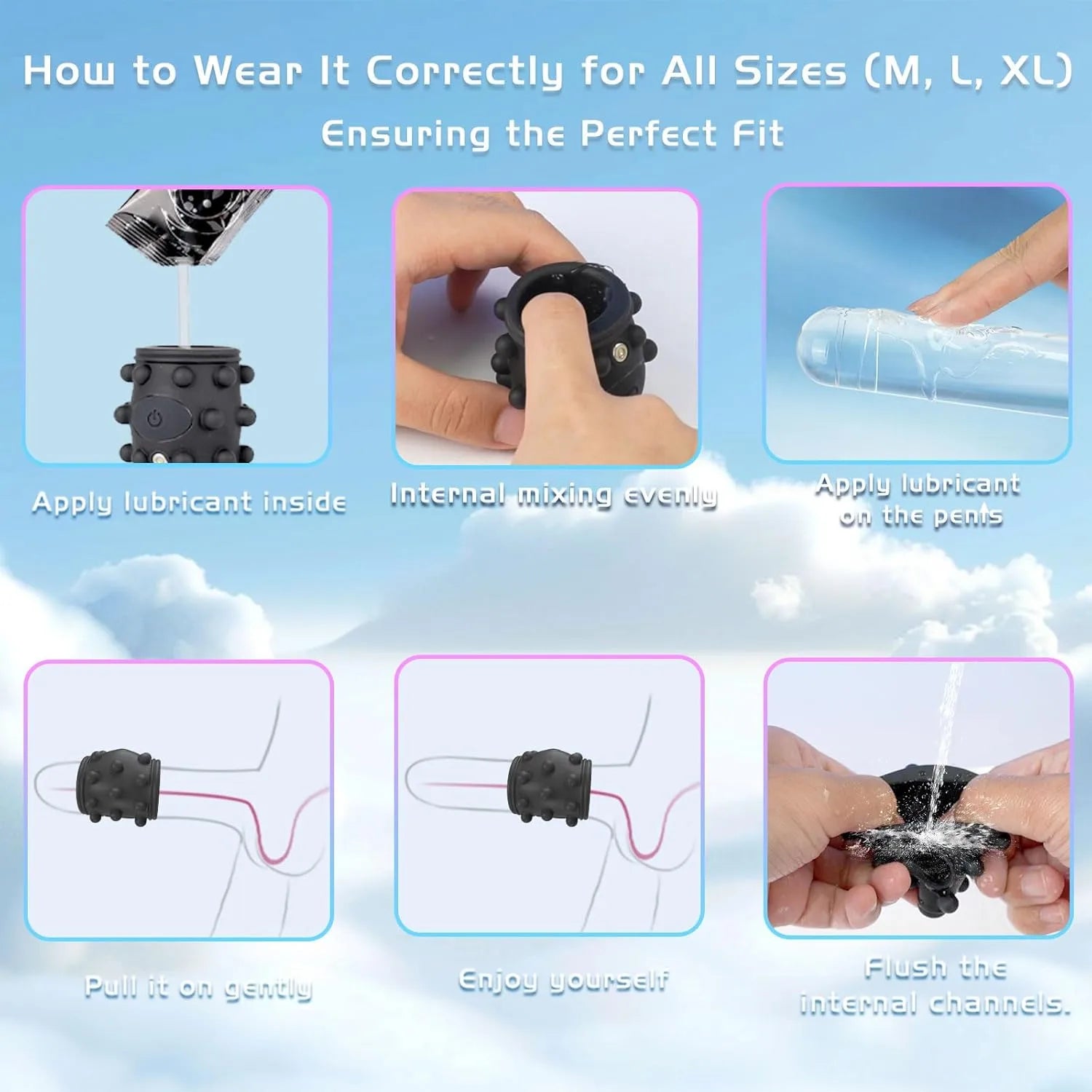 Men's 10 Mode Cock Ring Vibrator