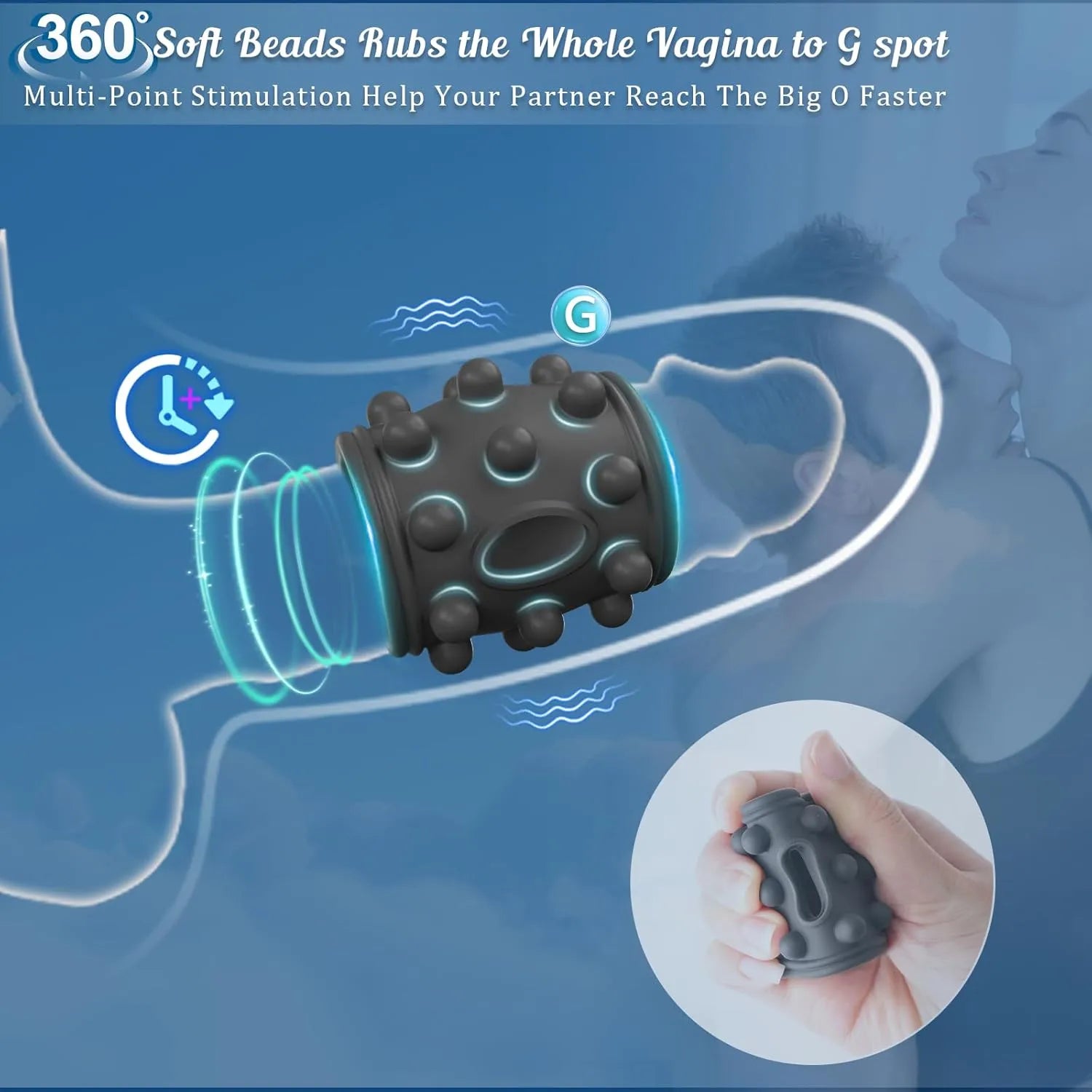 Men's 10 Mode Cock Ring Vibrator