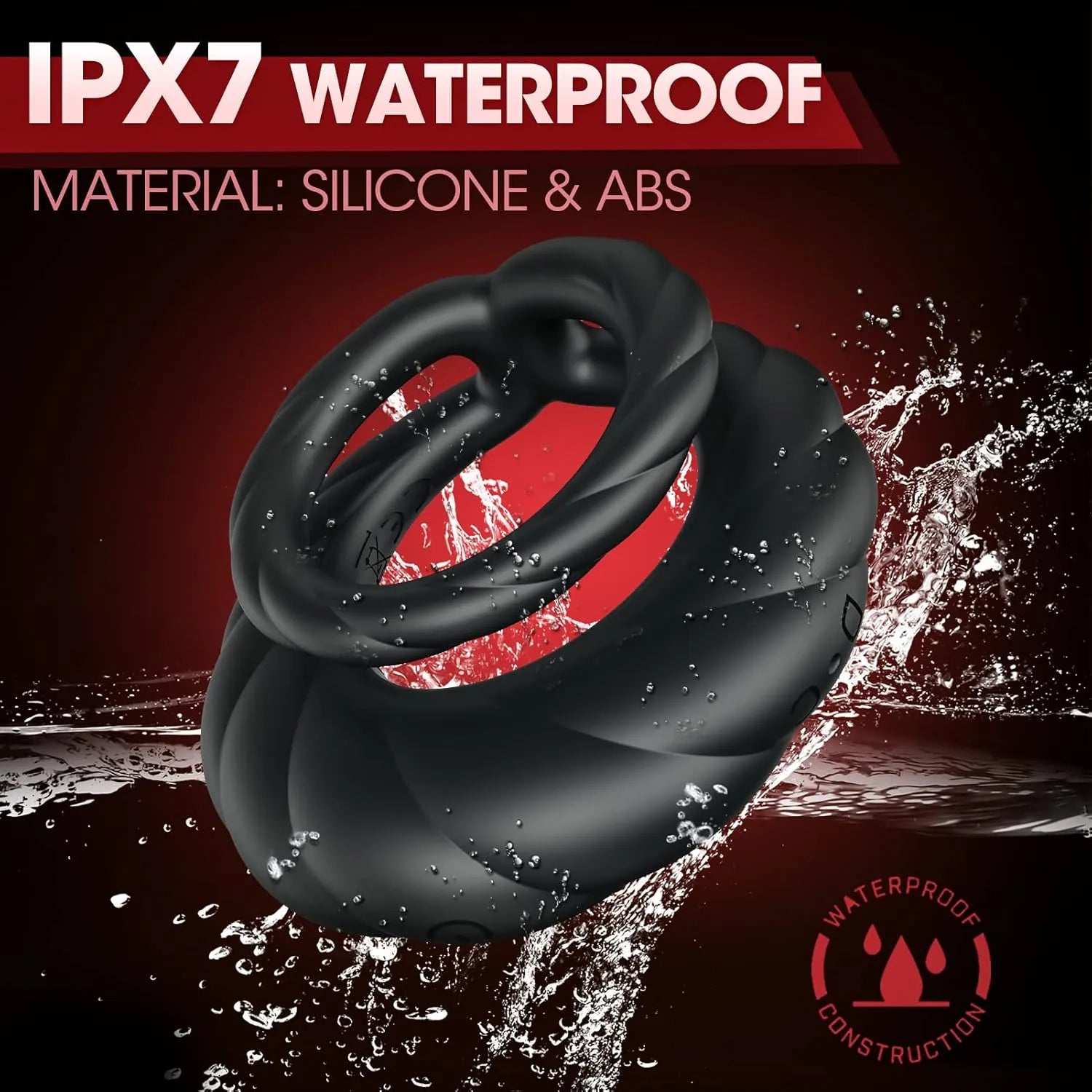 Testicle-Stimulating Vibrating Ring with App Control