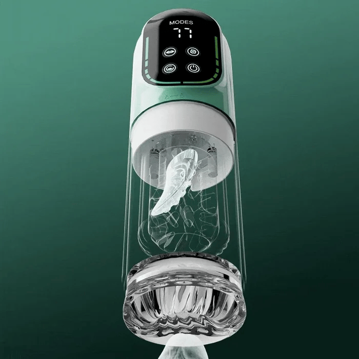 Men's waterproof penis vibrating masturbator sucking rotation thrust