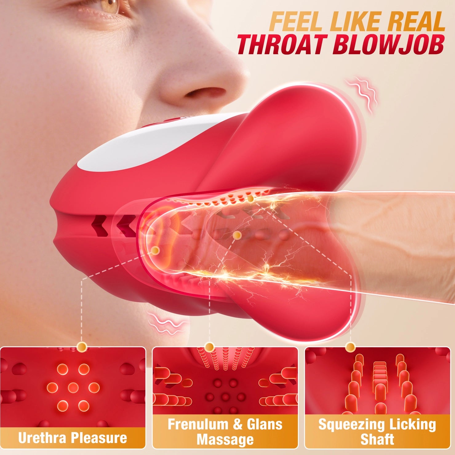 3 motors and 10 rocking vibrators App controlled hollow design