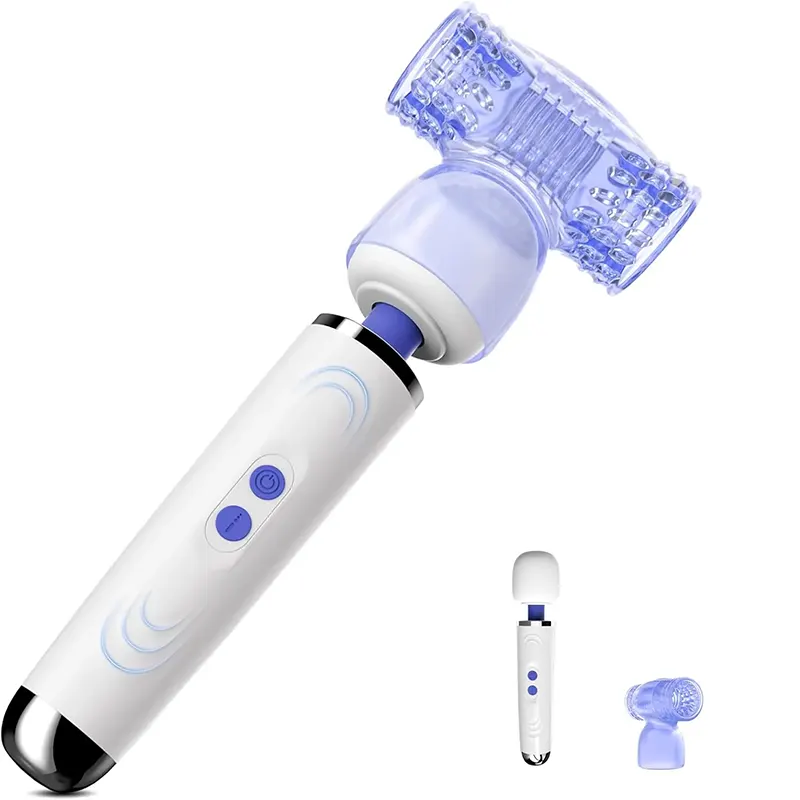 2 in 1 Couples 9 Modes Clitoris Penis Stimulation Masturbator Penis Vibrator