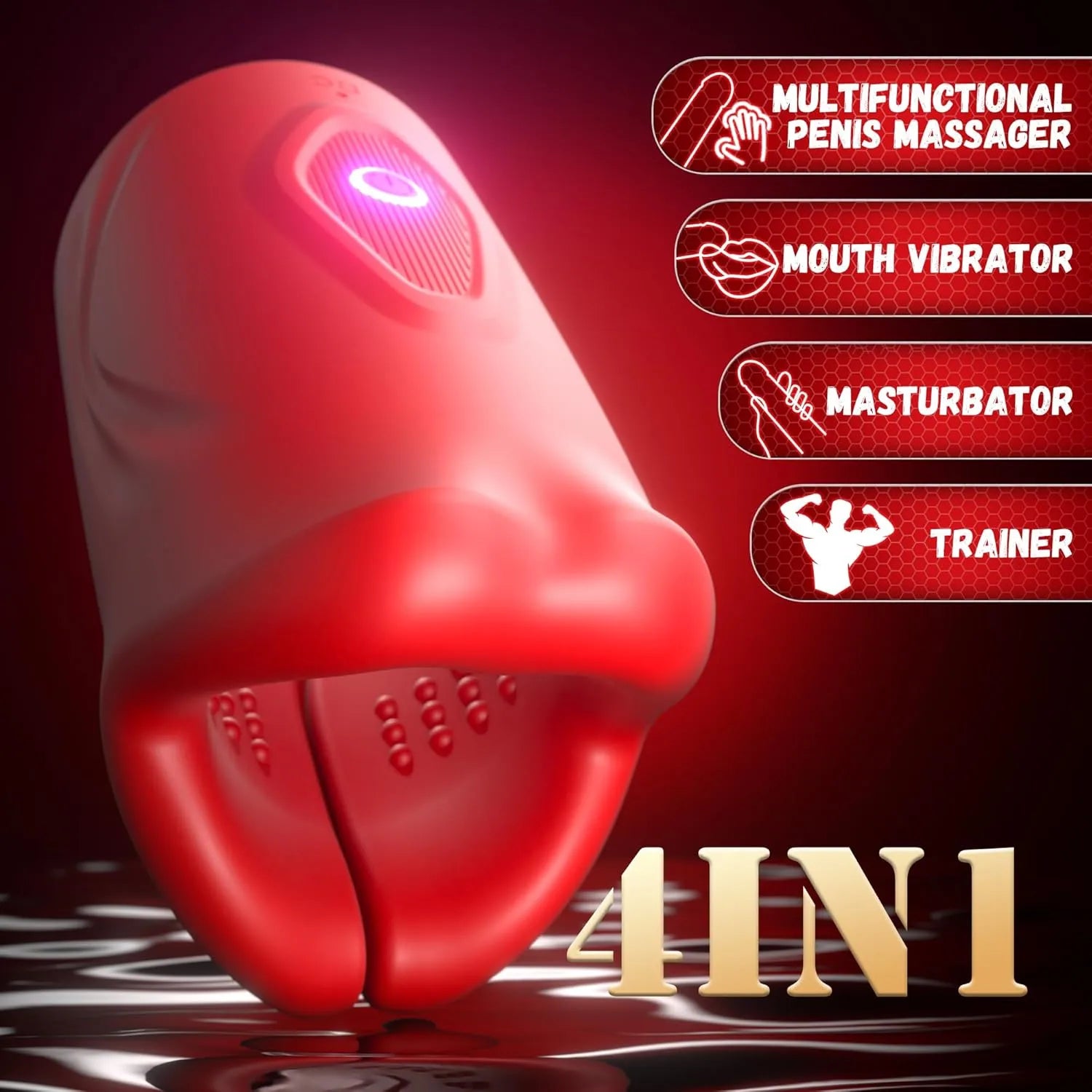 9 Modes Powerful Vibration Penis Training Masturbator