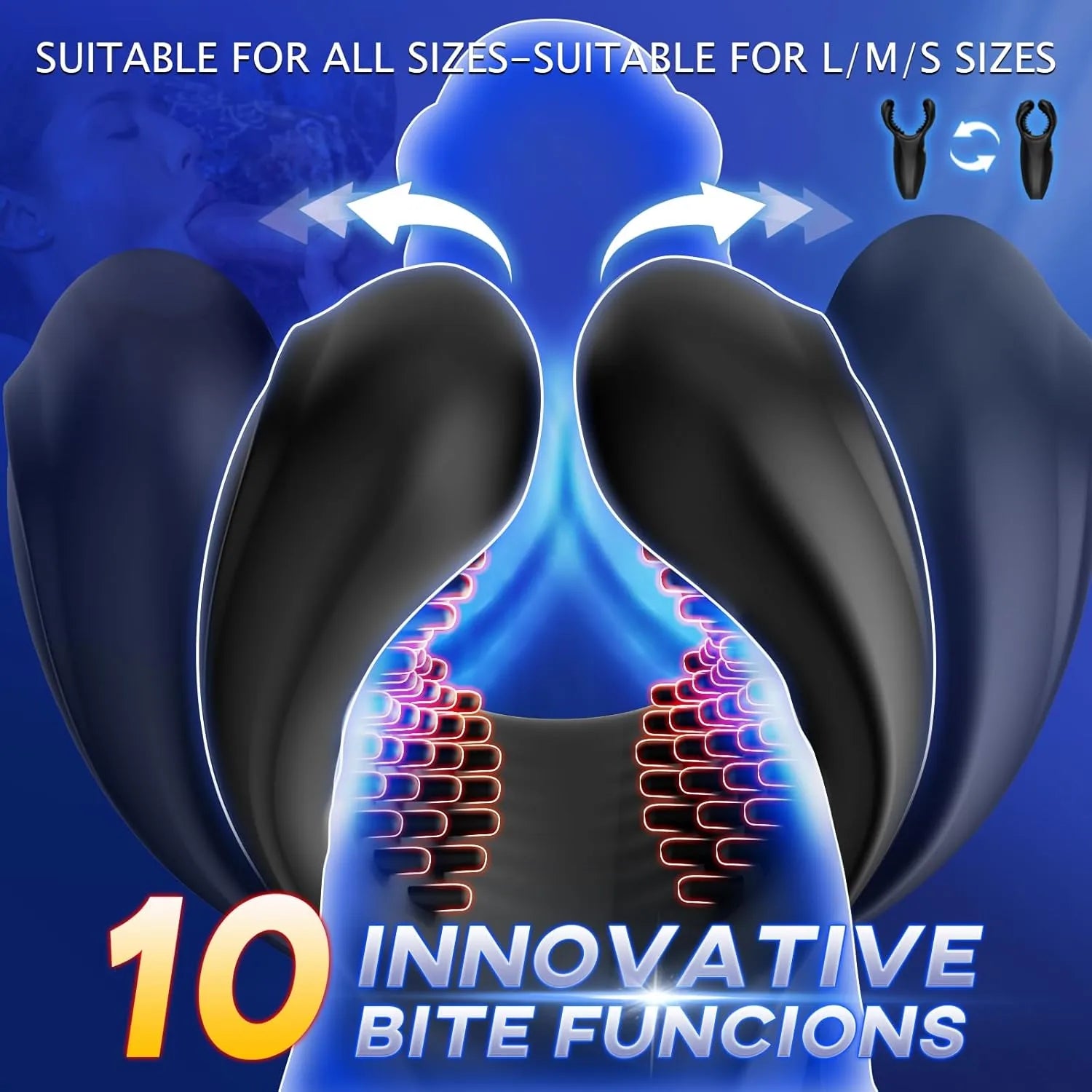 10 Modes Male Bite Penis Trainer