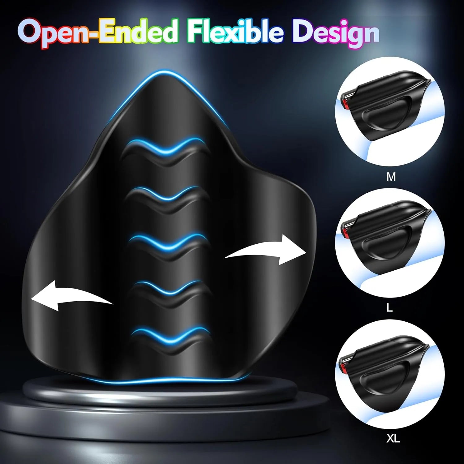 Men's Wrap Penis Vibrator with 9 Modes and LED Display