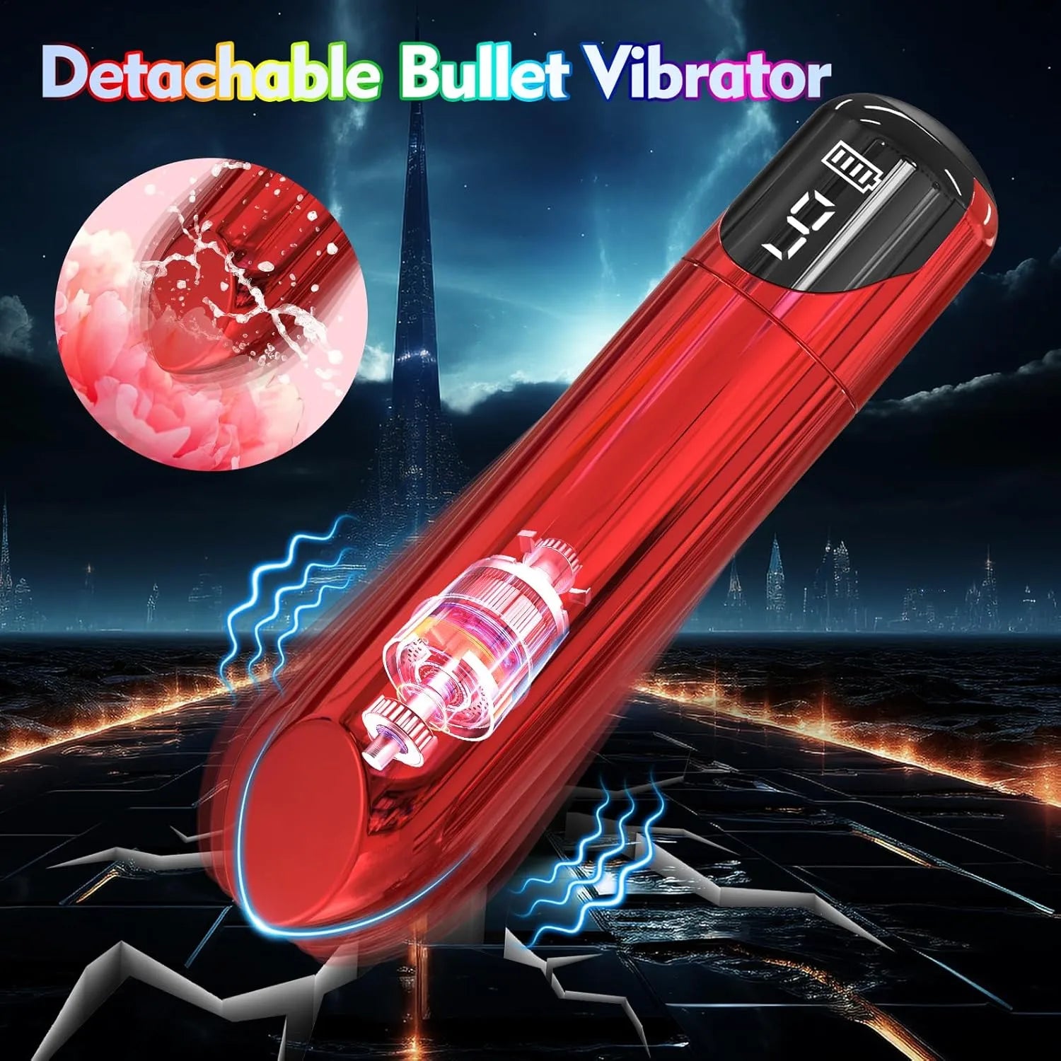 Men's Wrap Penis Vibrator with 9 Modes and LED Display