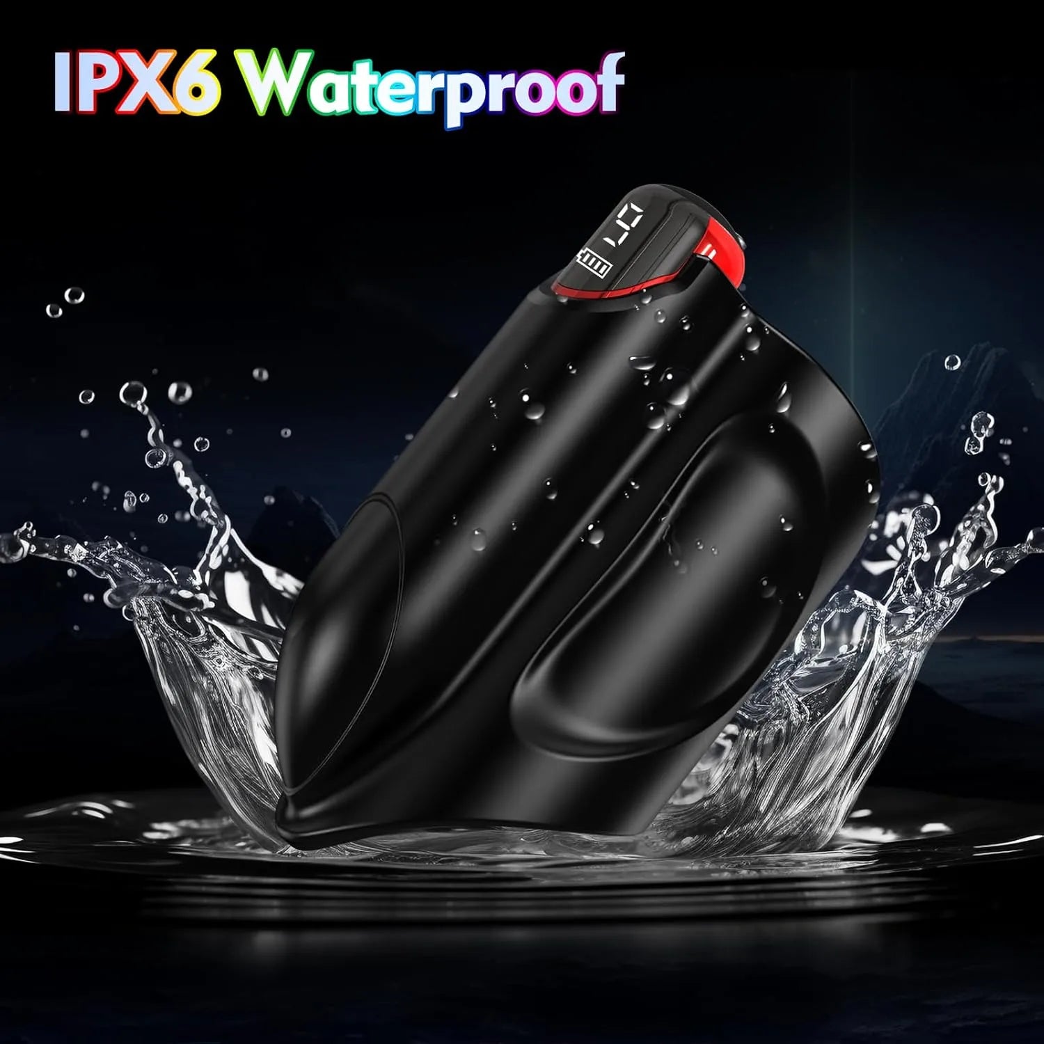 Men's Wrap Penis Vibrator with 9 Modes and LED Display