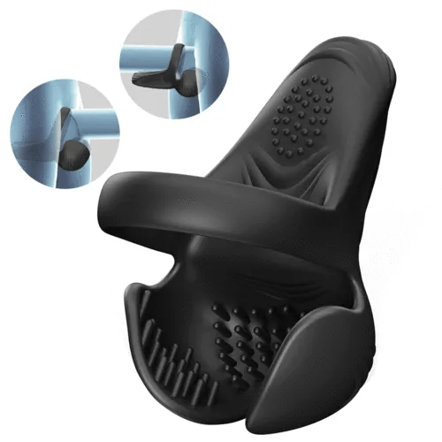 APP Controlled 10-Level Vibration Penis Ring Testicle Stimulator