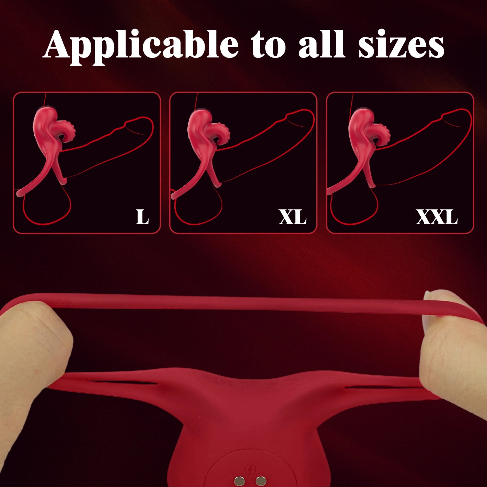 10 Modes Tongue Licking Cock Ring Clitoral Stimulator for Men and Women