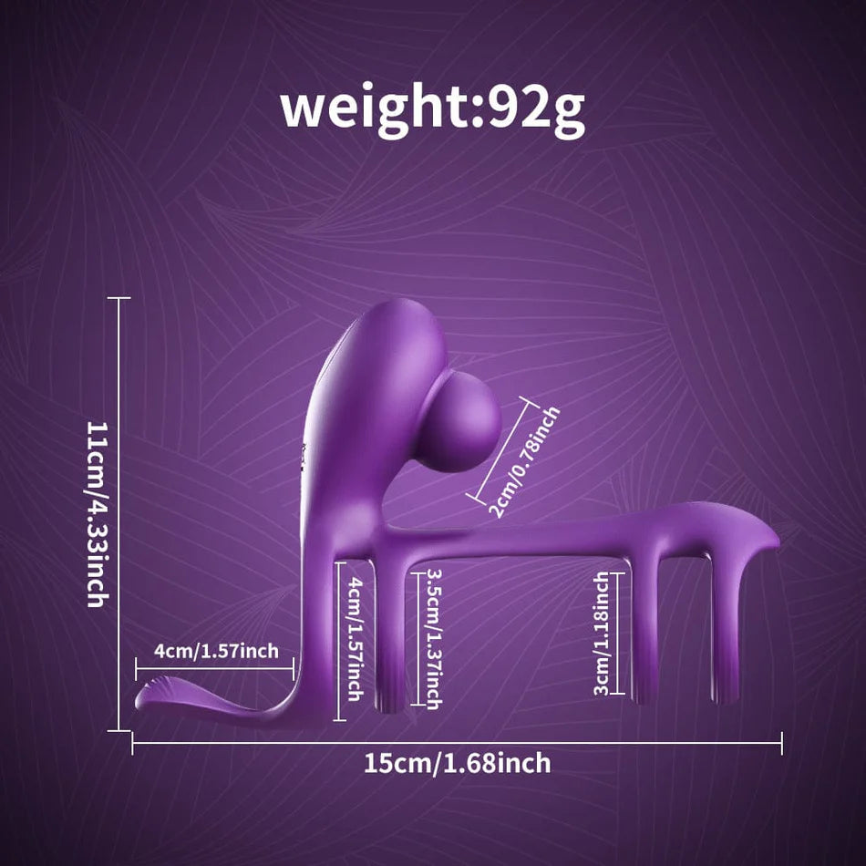 Male multi-ring wearable penis ring vibrator