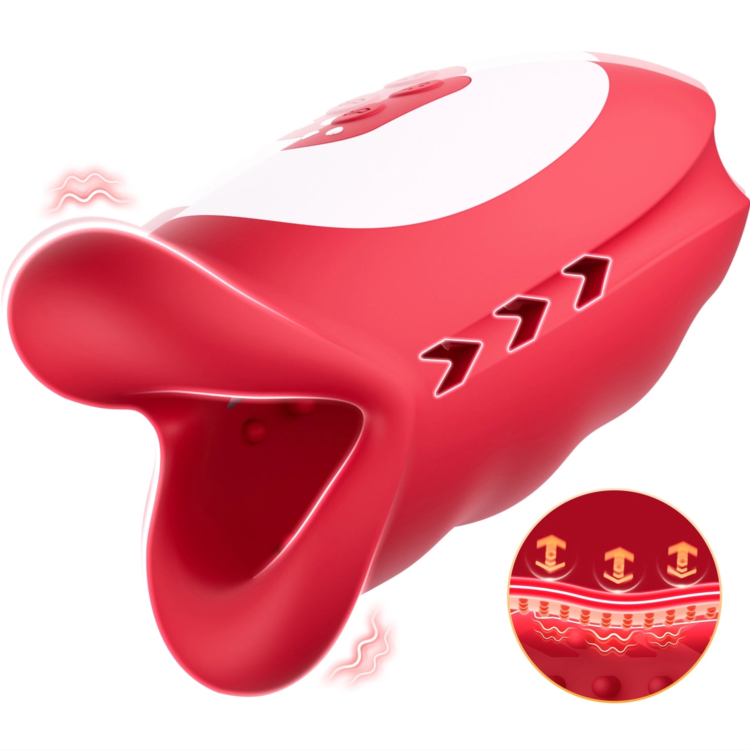 3 motors and 10 rocking vibrators App controlled hollow design