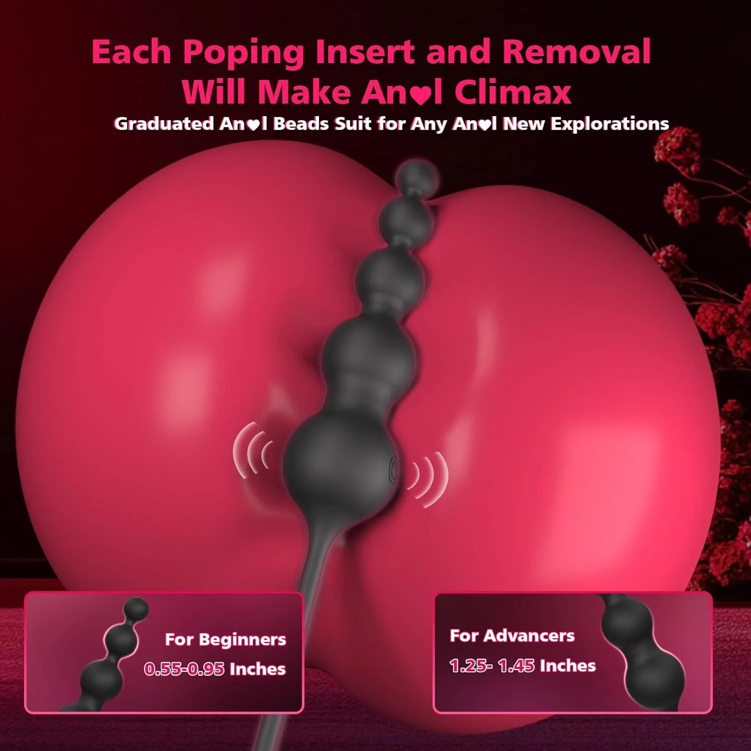 9-mode remote control APP prostate massager penis ring vibrator anal plug pull beads