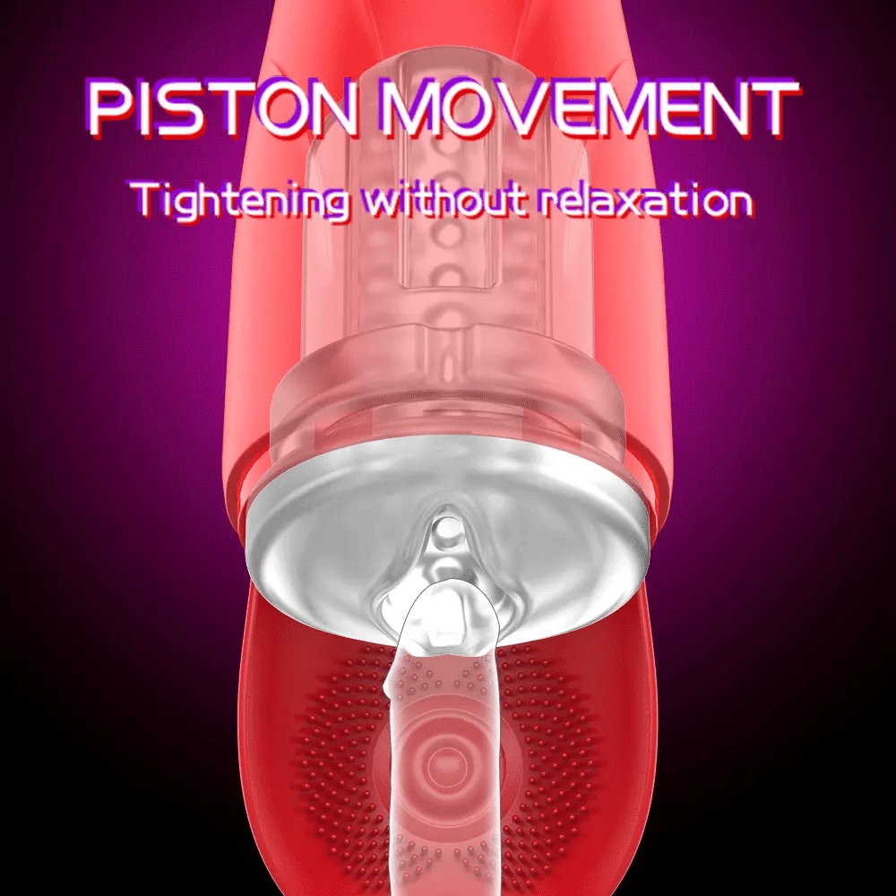 3-in-1 Strong Suction, Percussion and Vibration Penis Vibrator