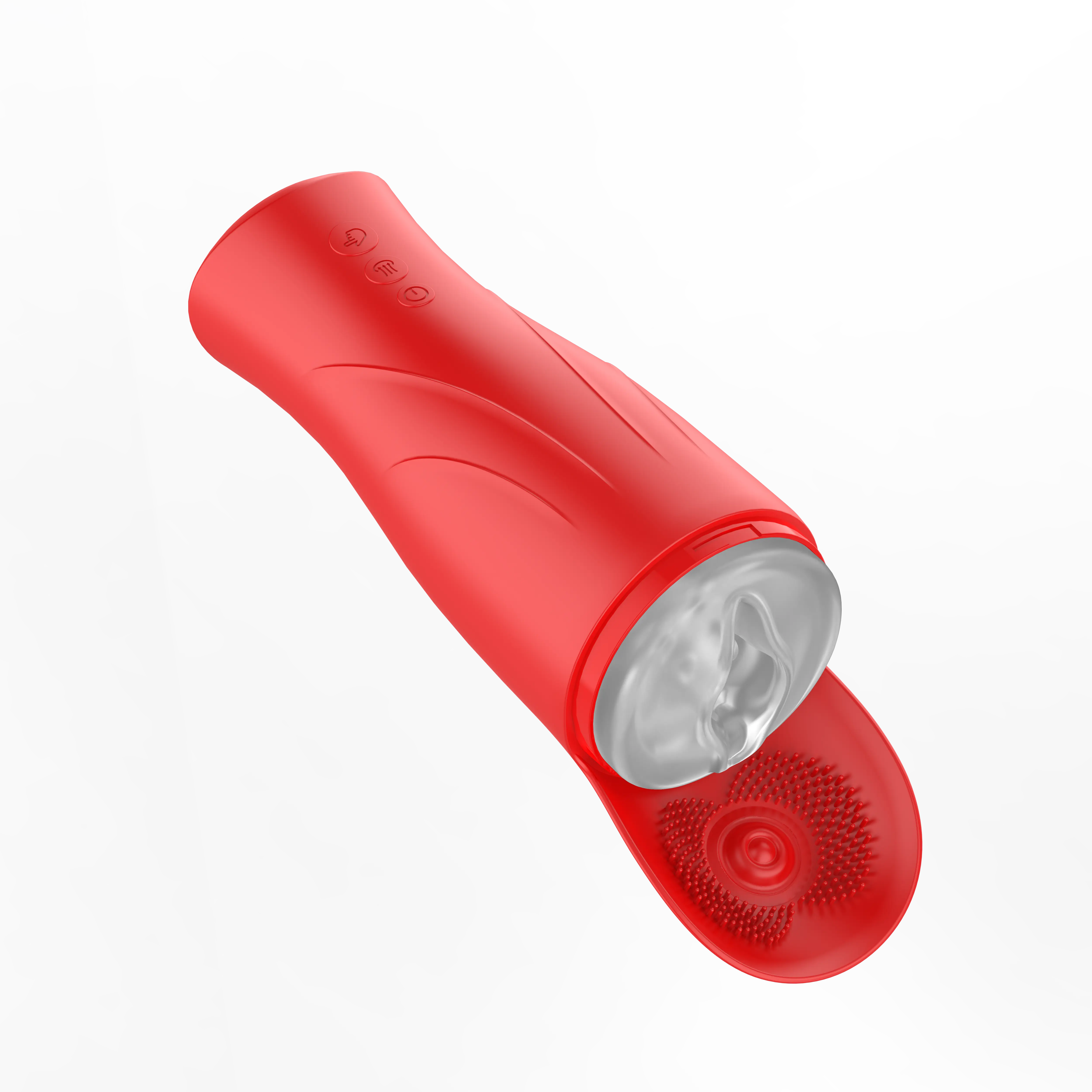 3-in-1 Strong Suction, Percussion and Vibration Penis Vibrator