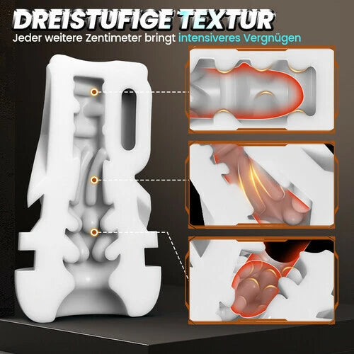 10-frequency vibration and suction male vibrating masturbator