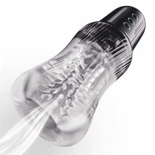 Male dual-vibration egg, 5-frequency suction, 10-frequency vibration male penis vibrator.
