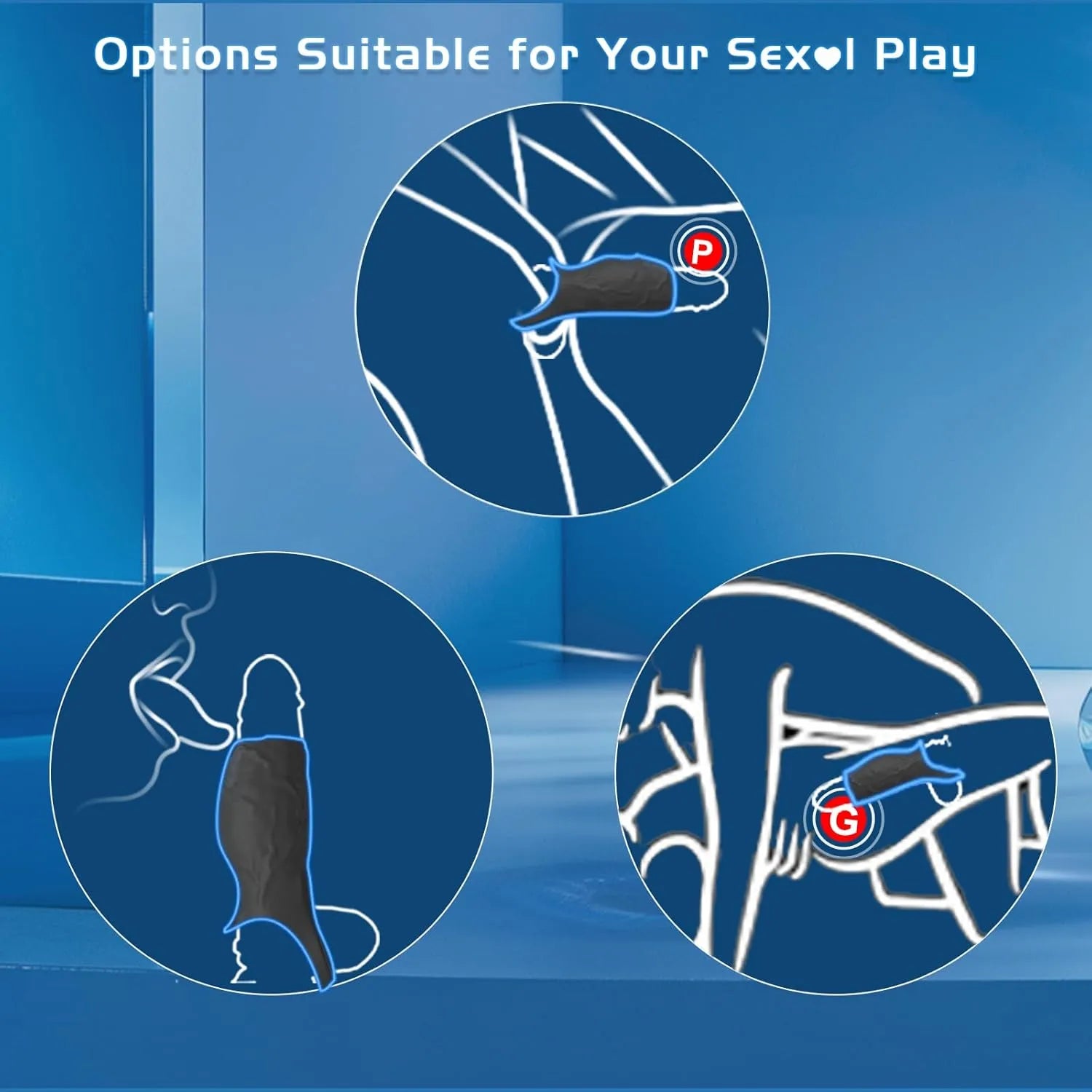 10-frequency male testicular G-spot stimulation Penis Sleeve Vibrator