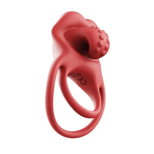 10 Modes Tongue Licking Cock Ring Clitoral Stimulator for Men and Women