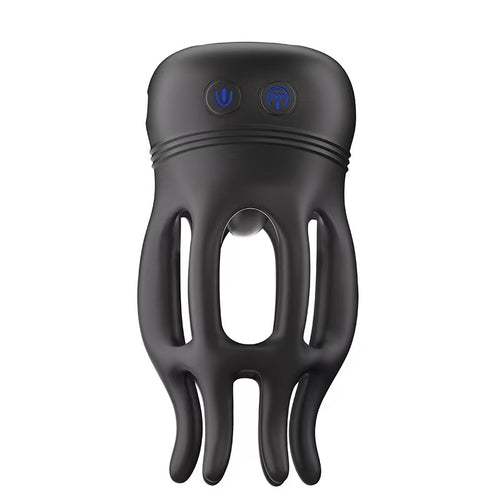 Couples dual-use 10-mode glans vibrator and nipple licking