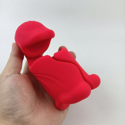 Men's double lip grip 9 modes, 360° surround oral sex penis vibrator