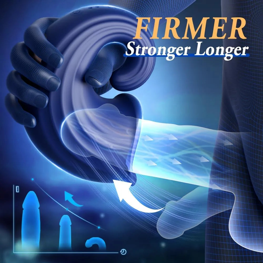 7 Modes Various Grain Texture Penis Glans Vibrator