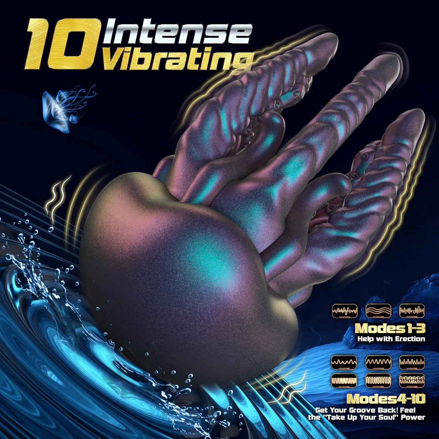 Octopus-Style Penis Head Vibrator