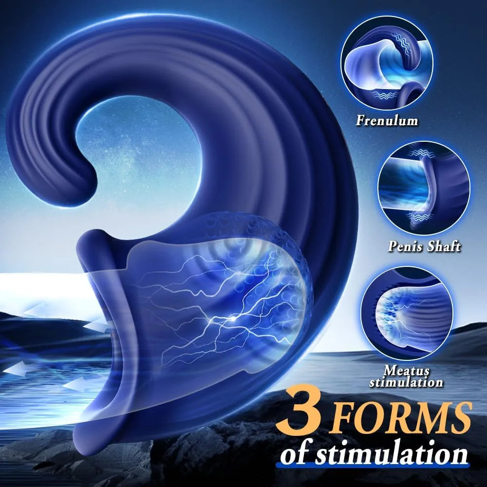 7 Modes Various Grain Texture Penis Glans Vibrator