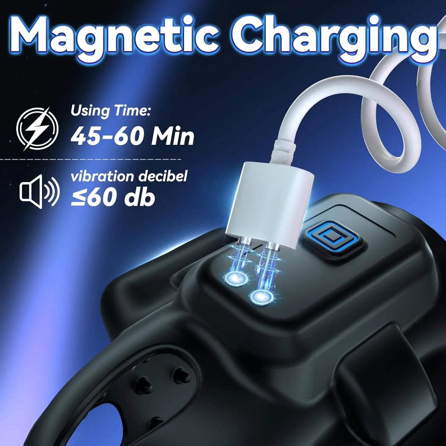 10 modes and 2 motors male penis glans vibrator