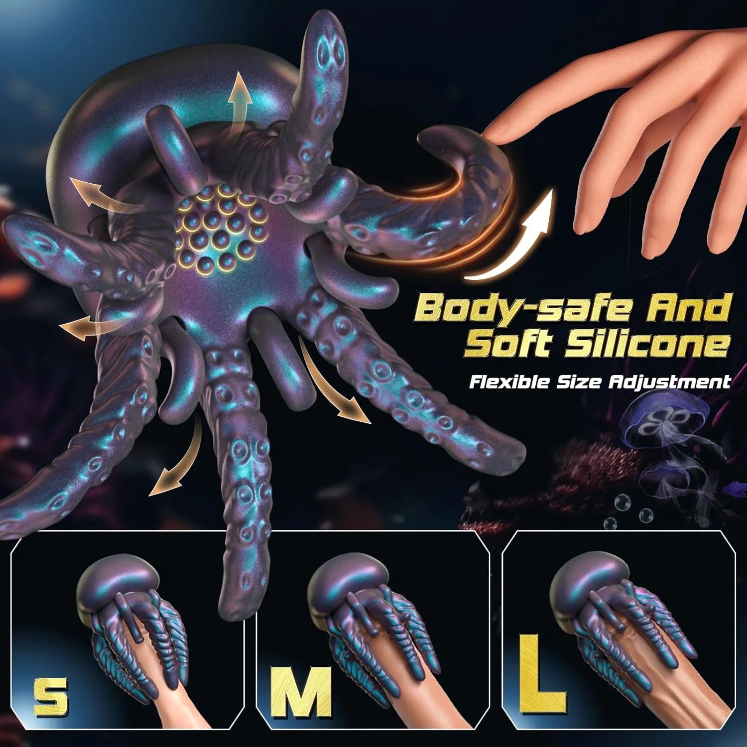 Octopus-Style Penis Head Vibrator