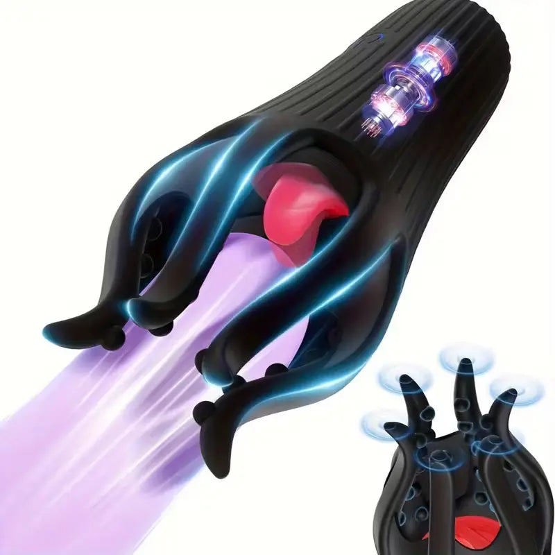 10 modes tongue licking glans vibrator masturbator