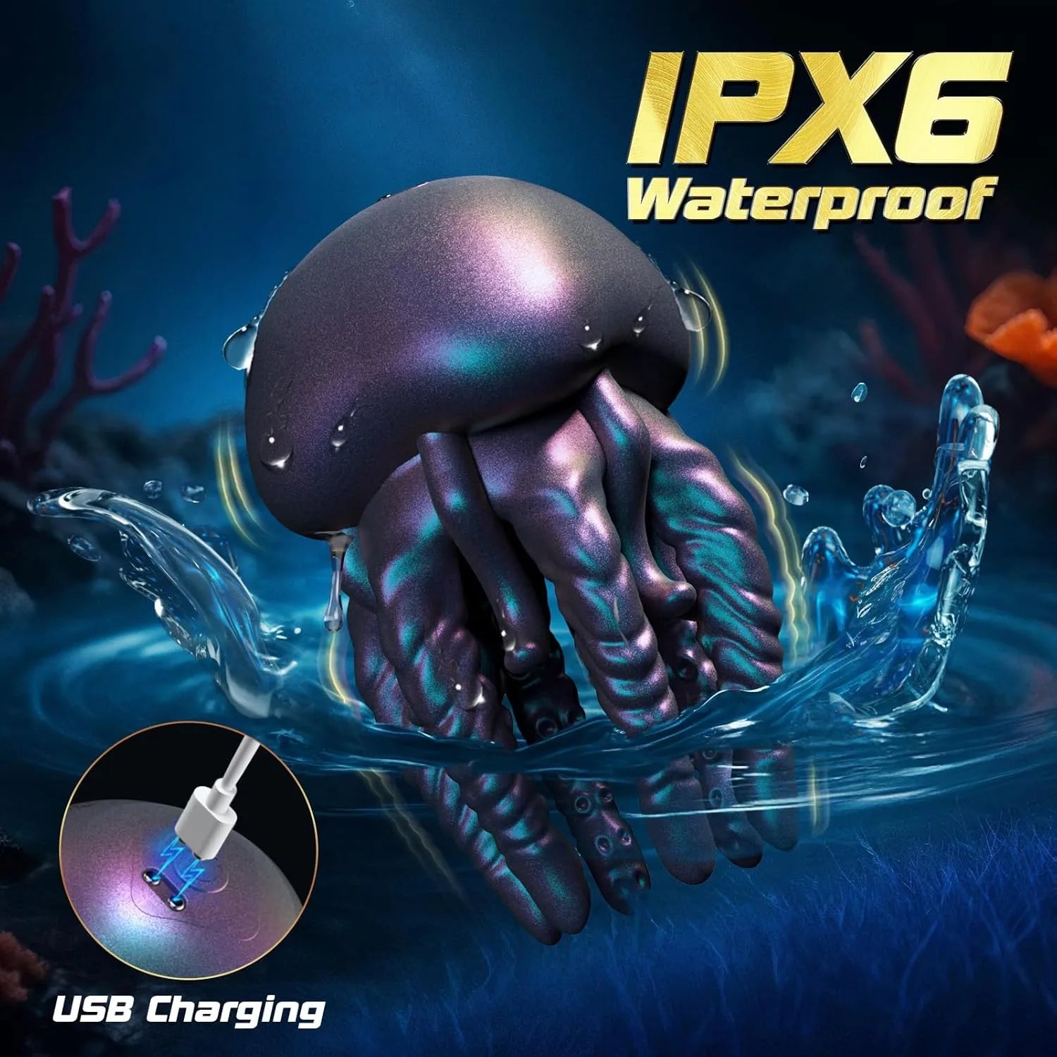 Octopus-Style Penis Head Vibrator