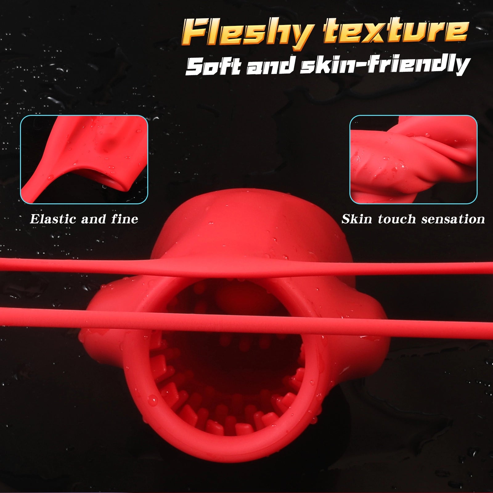 9-mode penis head vibrator tongue licking wearable balls