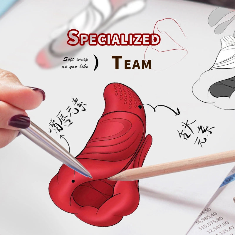 2 in 1 Red Lips Glans Penis Vibrator