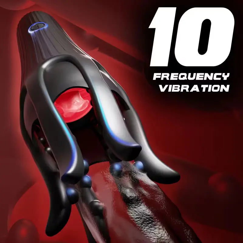 10 modes tongue licking glans vibrator masturbator