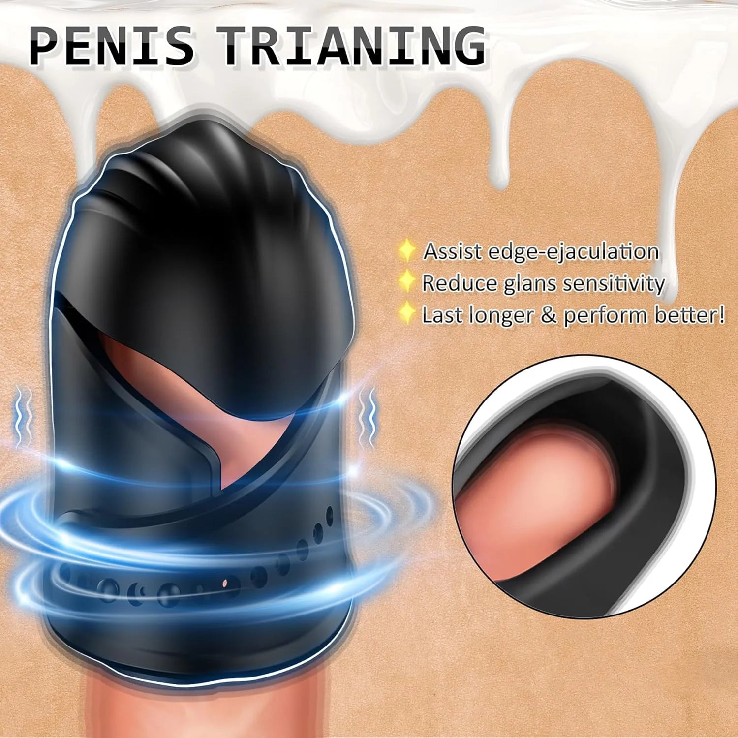 10 Modes Adjustable Cock Head Vibrator